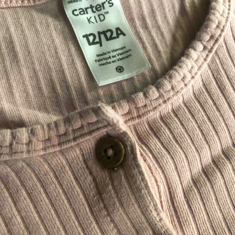Carter's Girls Pink 3 Button-Up Shirt